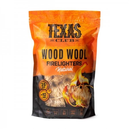 Ekoloģiska, vītā koksnes vilna uguns iekuršanai Texas Club