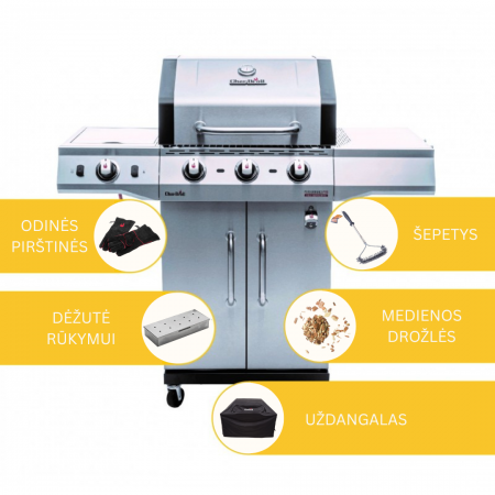 Dujinio grilio Char-Broil Performance Pro S 3 rinkinys